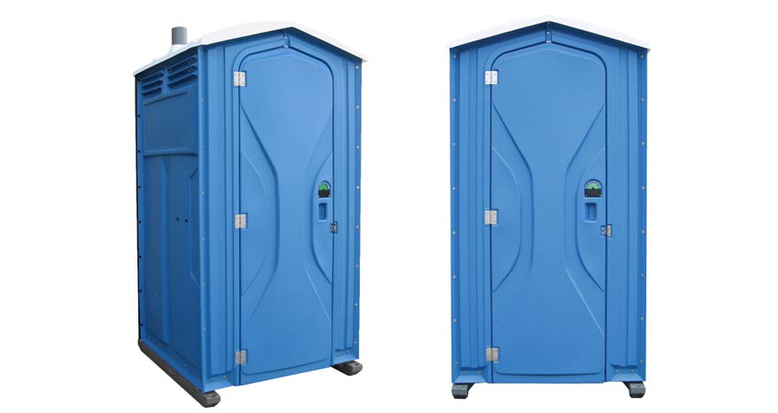 Long-term porta potty units on site in West Helena, Arkansas